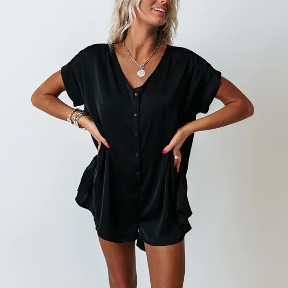 Cute Black Romper